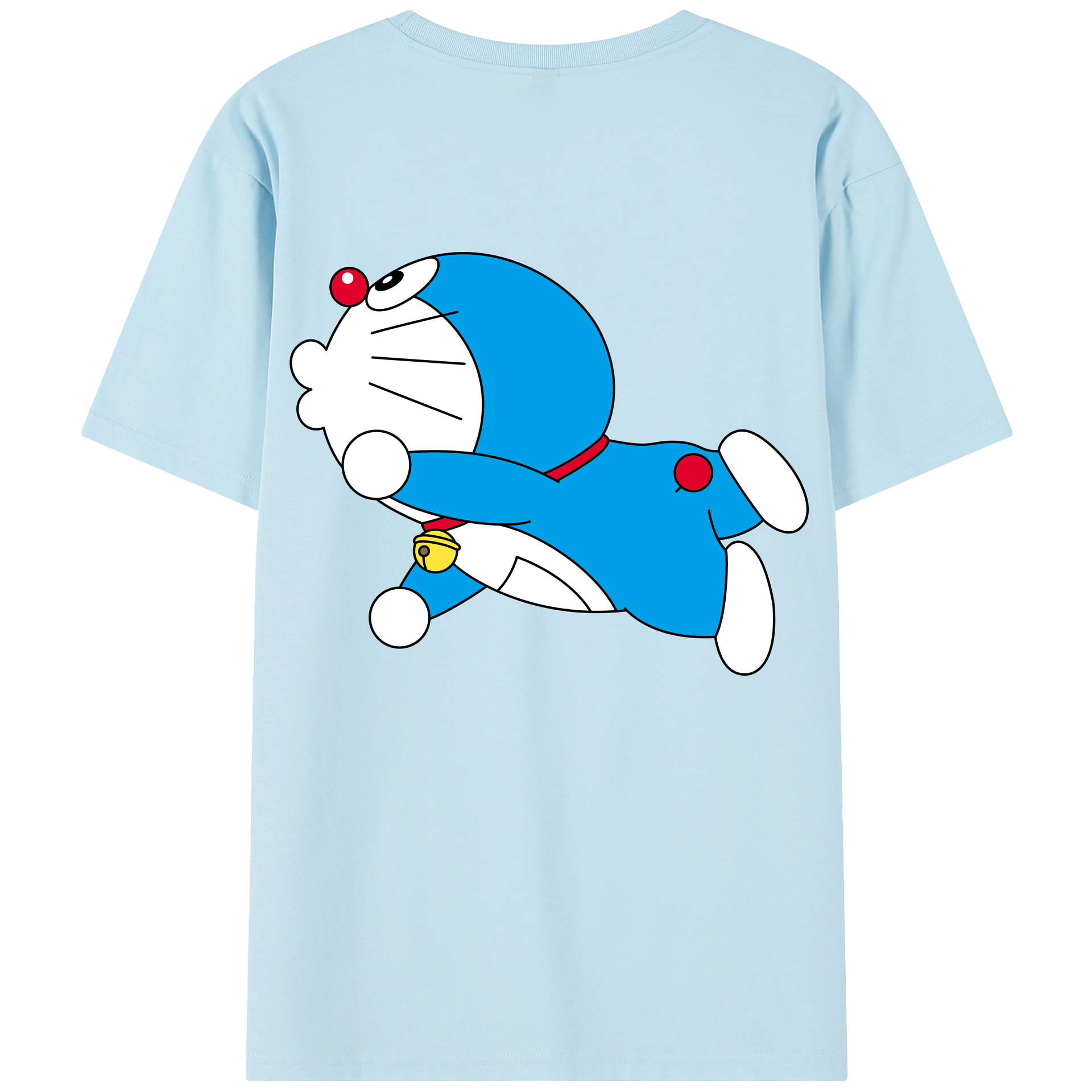 （画像用） ドラえもん Doraemon 綿100％半袖Tシャツ（背面プリント）